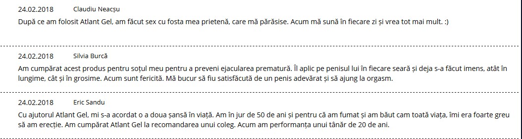 Atlant Gel Romania Comentarii