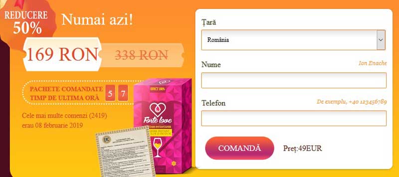 Forte Love Comanda